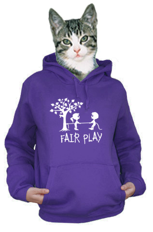 velký náhled - Fair play fialová dámská mikina