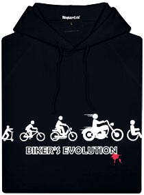 Bikers evolution pánská mikina