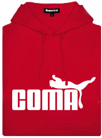 Coma dámská mikina červená