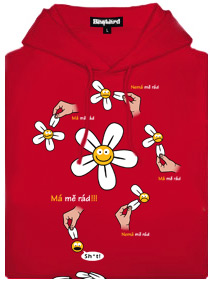 Má mě rád červená mikina