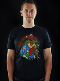 Mario's Trip černé pánské tričko