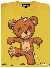Zombie Teddy žluté dámské tričko