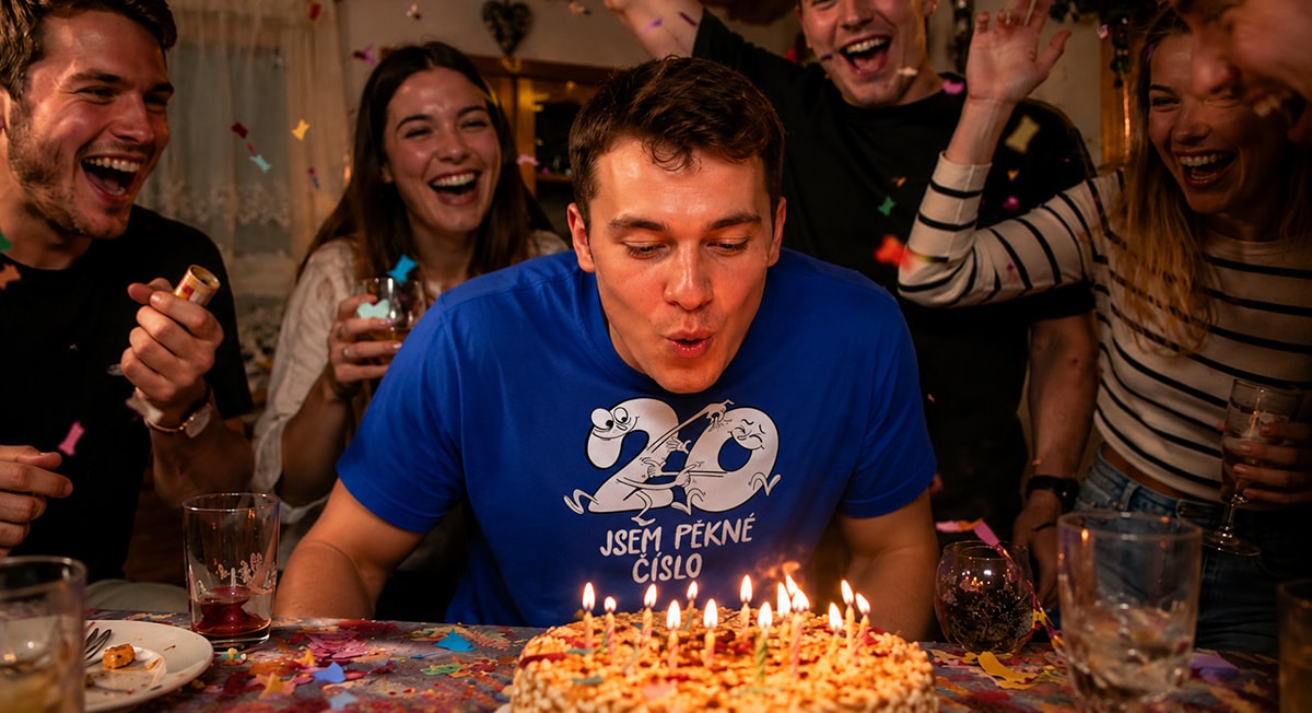 Narozeninové tričko s vtipným potiskem jako dárek
