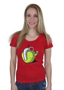 náhled - Granátové jablko červené dámské tričko