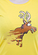 náhled - Stírací los žluté dámské tričko