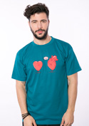 náhled - Srdeční záležitost modré pánské tričko