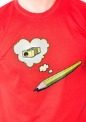 náhled - Tužka červené pánské tričko