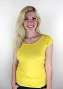 náhled - Dámské tričko lodičkové žluté