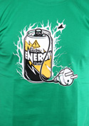 náhled - Energy drink zelené pánské tričko