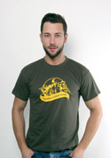 náhled - Podporuji vojáky khaki pánské tričko
