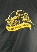 náhled - Podporuji vojáky khaki pánské tričko