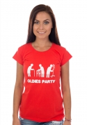 náhled - Oldies party červené dámské tričko