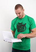 náhled - Povinná četba zelené pánské tričko
