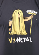 náhled - Metalista tmavě šedé pánské tričko - starý střih