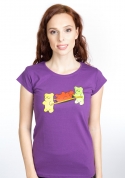 náhled - Gumídci fialové dámské tričko