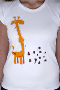 náhled - Žirafa dámské tričko