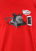 náhled - Telefon v důchodu červené pánské tričko