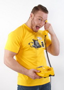 náhled - Telefon v důchodu žluté pánské tričko