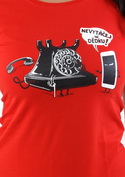 náhled - Telefon v důchodu červené dámské tričko