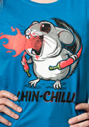 náhled - Chinchilli modré dámské tričko