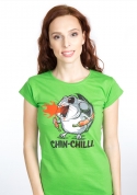 náhled - Chinchilli zelené dámské tričko