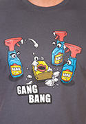 náhled - Gang Bang šedé pánské tričko