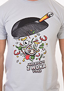 náhled - Pan Wok šedé pánské tričko