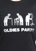 náhled - Oldies party černé dámské tričko