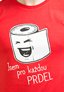 náhled - Prdel červené pánské tričko