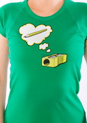 náhled - Ořezávátko zelené dámské tričko