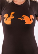 náhled - Veverky hnědé dámské tričko
