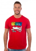 náhled - Tříděný odpad červené pánské tričko