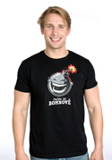 náhled - Mám se bombově černé pánské tričko