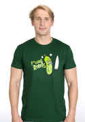 náhled - Fucking Robots zelené pánské tričko