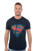 náhled - _Superman Inside modré pánské tričko