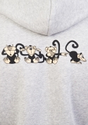 náhled - Opice pánská mikina – záda