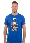 náhled - Odstup vegane modré pánské tričko