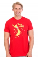 náhled - Cáklej červené pánské tričko