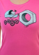 náhled - Správná matka růžové dámské BIO tričko
