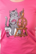 náhled - Kočka přede dámské tričko