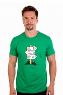 náhled - Rozcestník zelené pánské tričko