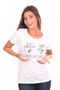 náhled - Kozy bílé dámské BIO tričko