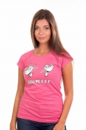náhled - Kozy růžové dámské tričko