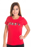 náhled - Opice červené dámské BIO tričko