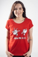 náhled - Kozy červené dámské tričko