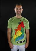 náhled - Color Smoke zelené pánské tričko