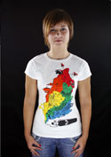 náhled - Color Smoke bílé dámské tričko