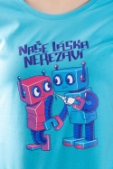 náhled - Roboti modré dámské tričko