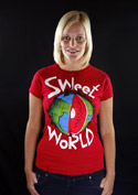 náhled - Sweet World červené dámské tričko