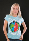 náhled - Sweet World modré dámské tričko